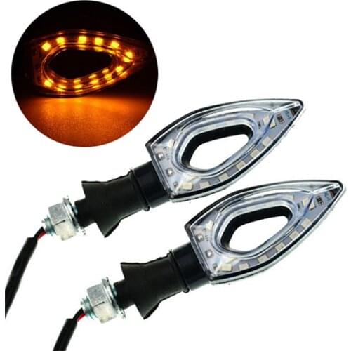 1Pc Tail Lights Indicators for Moto Motorbike Motorcycle Accessories yellow red 12 LED Turn Signal Motorcycle Turn Signals Light