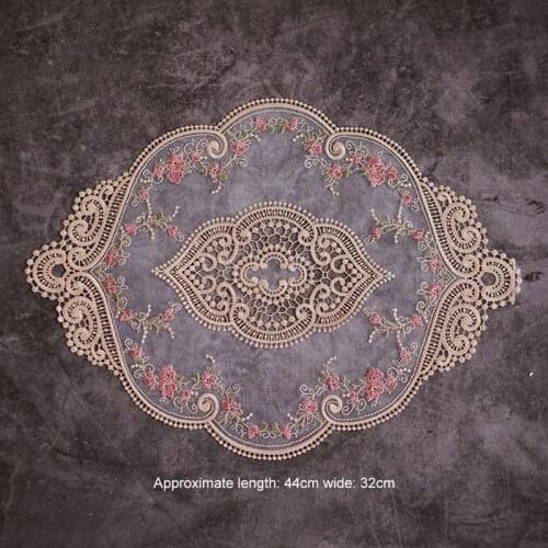 1/2pcs Hollow-Carved Lace Coasters Embroidery Craft Placemat Absorbent Woven Coasters Kitchen Table Mats for Drinks Cup Pad