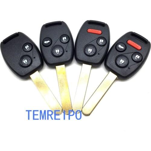 20pcs/lot Replacement Remote Control Key Case for Honda Civic Fit Jade City Accord CRV CRV Car Key Shell Fob