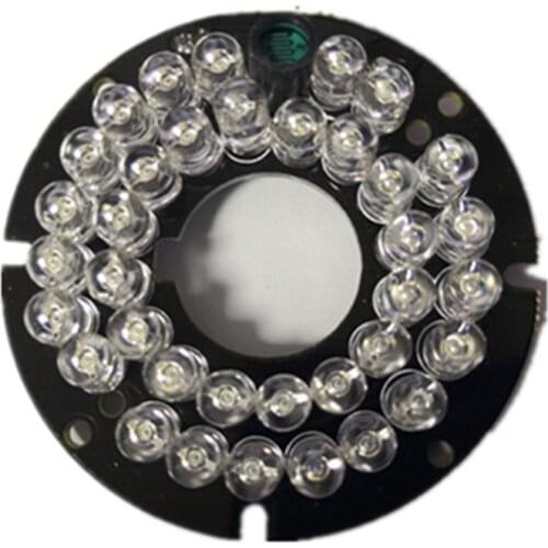 36 LEDS 5mm Infrared IR Led Board For Dome Camera 90 Degree 53mm diameter