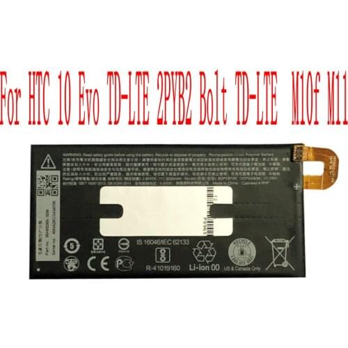 High Quality 3200mAh B2PYB100 Battery For HTC 10 Evo TD-LTE 2PYB2 Bolt TD-LTE M10f M11 Cell Phone