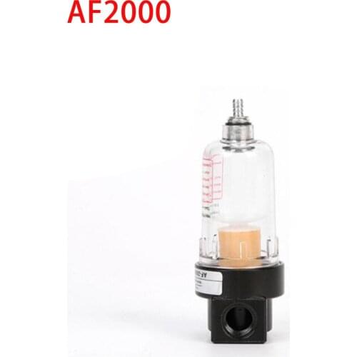 AF2000-02 Moisture Separator For Compressor Air Water Filter Oil Filters Compressors Catch Auto 1/4"Airtac Source Separation