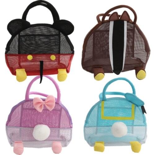 Anime Mesh Bag Mickey Mouse Donald Duck Back View Hand Bag Mesh Makeup Bag Kids Toy Girls Gift