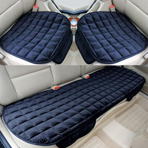 Car front rear universal seat cover winter warm black seat cushion non-slip rear rear seat cushion for Vehicle Auto Protector
