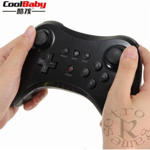 Black/White Wireless Classic Pro Controller Gamepad with USB Cable For Nintendo For WiiU