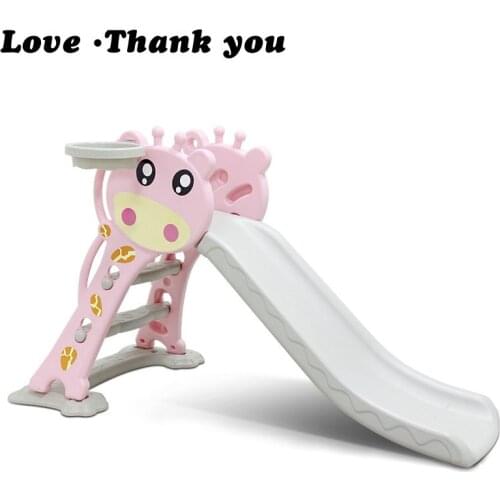 Children slide Childrens home indoor birthday toys with widening, lengthening, thickening and folding a small slide