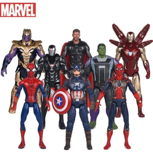 7-inch Regular Version of Marvel Figam Avengers Action Figure Movable Childrens Toy PVC Marvel Model Surrounding New Year Gifts