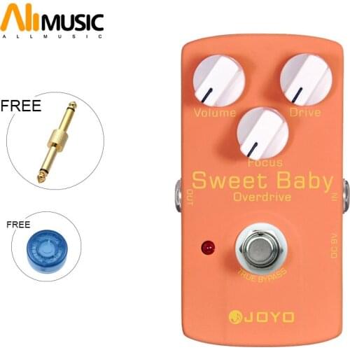 Joyo JF-36 Sweet Baby Overdrive Effect Pedal Focus Knob turss bypass Electric Guitar Effect Pedal Box with pedal connector