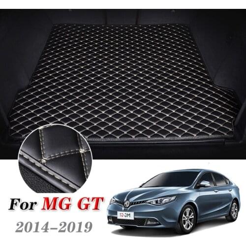 Leather Car Trunk Mats for MG GT 2014-2019 Accessories Rear Cargo Liner MG5 Sedan Boot Tray Pad MG 5 Auto Carpet Floor Mat