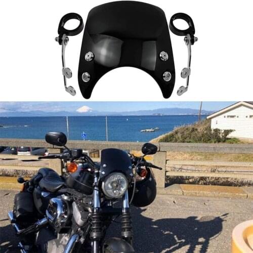 39mm-41mm Motorcycle Windscreen Windshield for Sportster XL 883 1200 Models 2004-2019