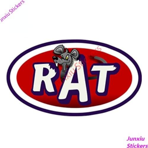 Phantom Series Rat Reflective Car Stickers Styling Funny Waterproof Accessories for SUV Window Truck Camper Fine Decor PVC13x7cm