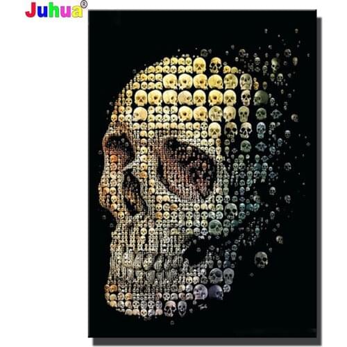 Full Square/Round Drill 5D DIY Diamond Painting "Cartoon skull" 3D Diamond Embroidery Cross Stitch MosaicHome Decor HY112