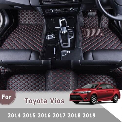 RHD Carpets For Toyota Vios Yaris 2021 2020 2019 2018 2017 2016 2015 2014 Car Floor Mats Auto Interior Accessories Rugs Styling