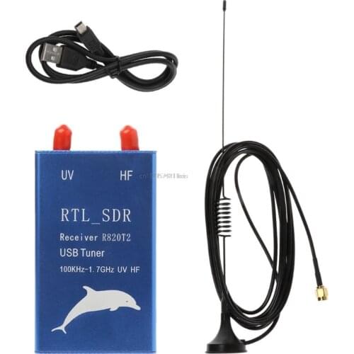 RTL2832U+R820T2 100KHz-1.7GHz UHF VHF HF RTL.SDR USB Tuner Receiver AM FM Radio
