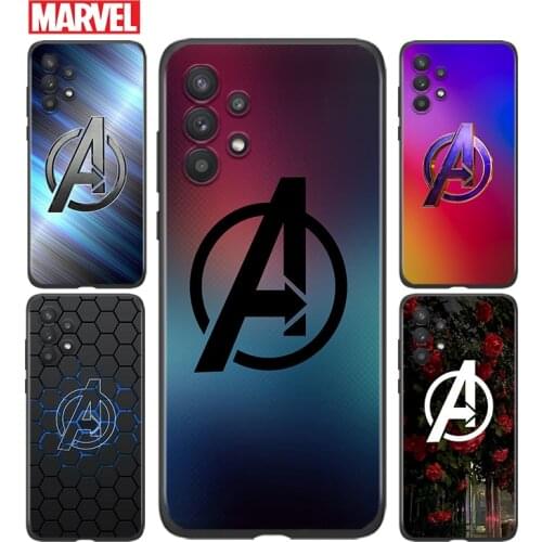 Marvel Avengers Logo Marble For Samsung A91 A72 A71 A52 A51 A42 A41 A32 A31 A22 A21S A12 A11 A03 A02S A01 4G 5G Phone Case