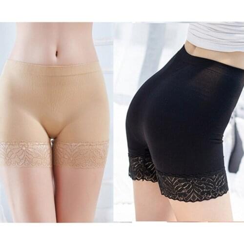 Sexy Women Seamless Safety Short Pants 2021 Summer Lace Large Size Quality Under Modal Nylon Breathable Shorts Tights New