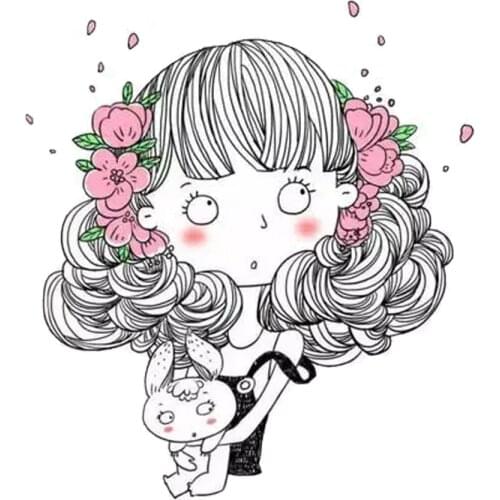 DABOXIBO Cute Pretty Girl Clear Stamps Mold For DIY Scrapbooking Cards Making Decorate Crafts 2020 NEW Arrival