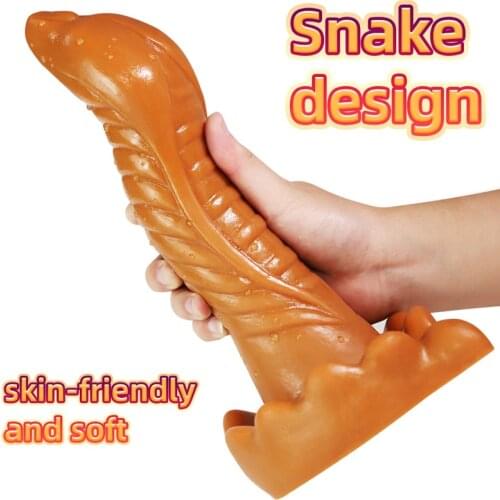 Super Soft Big Anal Dildos Huge Butt Plug Vagina Masturbation Stimulators Aldult Sex Toys for Man Woman Golden