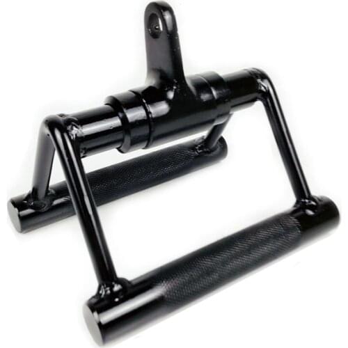 V Shaped Press Down Bar Multi Gym Weight Lifting Workout V-Bar 360°Rotating Rowing Machine Bar Pully Cable Machine Attachment