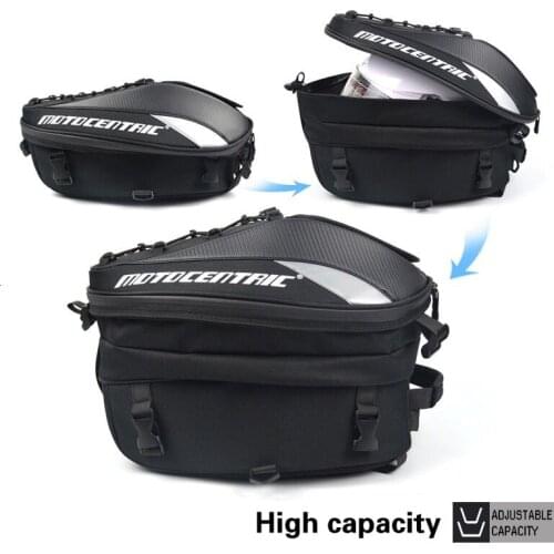 Waterproof Motorcycle Tail Bag Multi-functional Moto Rear Seat Bag High Capacity helmet gloves Rider Backpack Travel Luggage bag