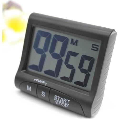 LCD Digital Kitchen Big Digit Timer Count-Up Down Clock Alarm Electronic Cooking Baking Timer Kitchen Accessories