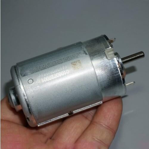 12V DC Motor Low-speed Large-torque Motor Seven-pole Rotor, Front Ball Bearing Reverse Shaft, 4000-9700 rpm, Shaft Diameter 4mm