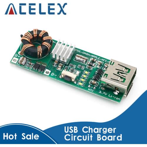 QC4.0 QC3.0 Double Way PD Mobile Phone Power Bank Quick Charge 3.7V to 5V 9V 4.5A 18W Type-C USB Boost Charger Circuit Board