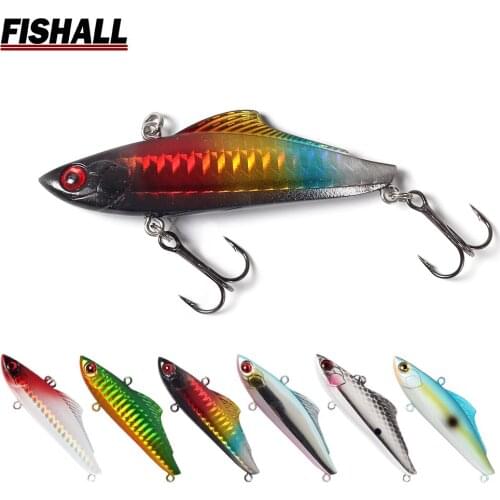 Fishall New Range VIB 70mm 10g Sinking Vibration Wobbler Hard Lure Bait VIB for Ice Fishing