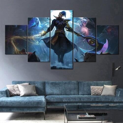 No Framed Canvas 5Pcs Odyssey Kayn LOL Game Modern Wall Art HD Posters Home Decor Pictures Living Room Decoration Paintings