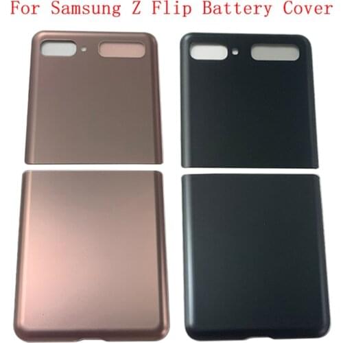 Battery Cover Rear Door Housing Back Case For Samsung Z Flip F700F Battery Cover with Logo Replacement Parts