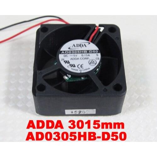 1pc Mini Cooling Fan ADDA AD0305HB-D50 30x30x15mm 3015 DC 5V 0.13A