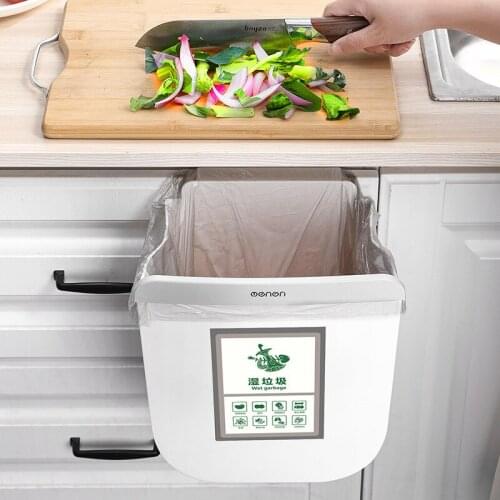 Trash Can for Kitchen Recycle Bin Separation Zero Waste Differentiated Collection Bins Mini Storage in the Garbage Comaster Cute