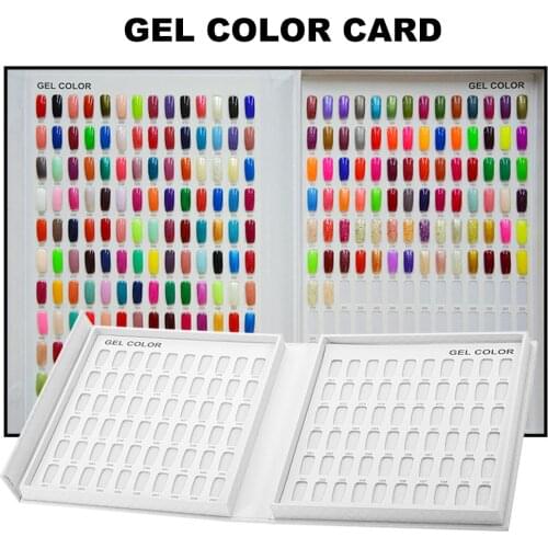 Professional Model Nail Gel Polish Color Display Box Book Dedicated 216/120 Color Card Chart Painting Manicure Cartas de colores