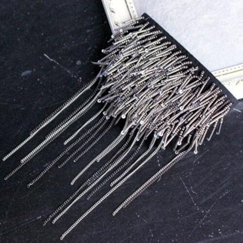 New Mens and Womens Performance Suit Fringed Shoulder Tassel Brooch Rivet Epaulet Epaulette Shirt Singer Clothing Accessories