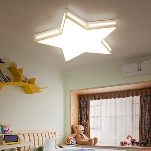 Bedroom ceiling lamp LED modern minimalist childrens room lights creative eye care study Ceiling Lights LO7214
