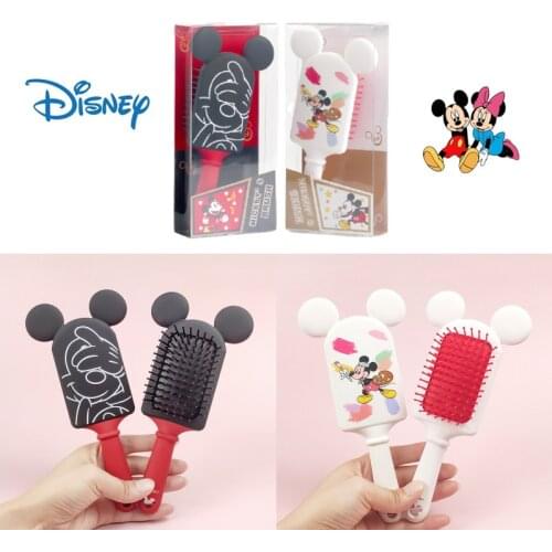 Disney Mickey Children Cartoon Comb Girl Beauty Styling Tool Airbag Comb Scalp Massage Cute Comb Hair Brush Makeup Toy Gift