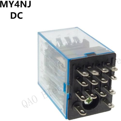 Relay MY4NJ Coil LED Indicator 14 pin terminal DC12V 24V 36V 48V 110V 220V