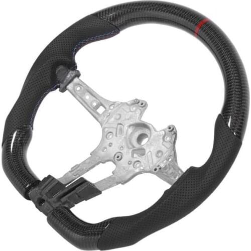 Custom Carbon Fiber Steering Wheel Perforated Leather Fit for BMW 1/2/3/4 Series F20 F22 F30 F32 M2 M3 M4 X5 X6