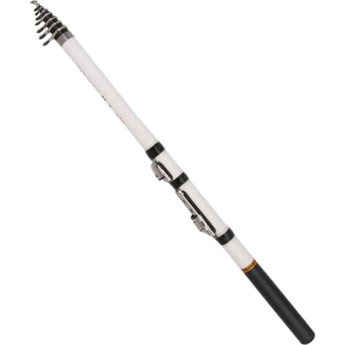 1.8-2.7m Telescopic Rock Fishing Rod Mini Portable Carbon Fishing Pole Spinning Fly Carp Feeder Rod Travel Fishing Gear