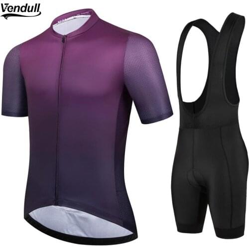 Vendull 2021 Cycling Team Jersey 19D Bike Shorts Set Mtb Ropa Mens Summer Quick Dry Pro Bike Shirts Maillot Culotte Wear
