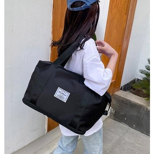 Large Capacity Folding Travel Bag Female Unisex Fitness Waterproof Sports Handbag Womens Bag Hand Luggage Business Travel Bags