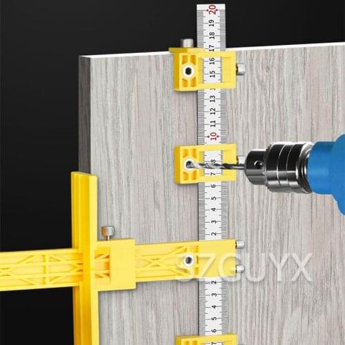 Furniture Punching Aid Multifunctional Cabinet Handle Punch Positioner Woodworking Drilling Tool Cabinet Door Punching Auxiliary