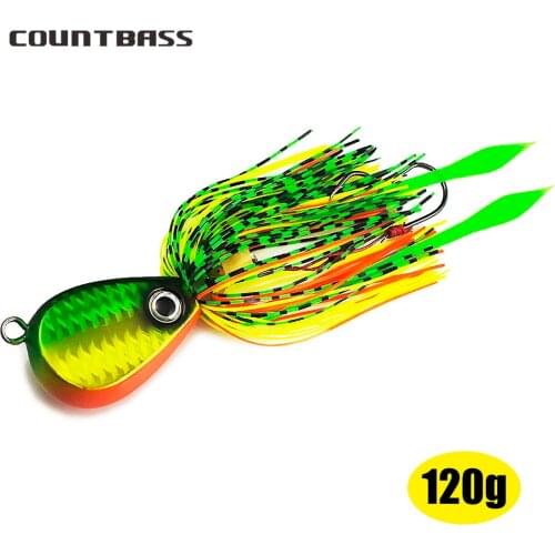 1pc 120g 4.2oz Salty Rubber Jigs, Bottom Madai jigs with rubber hook, Squid trolling Fishing Lures, Snapper Jigs