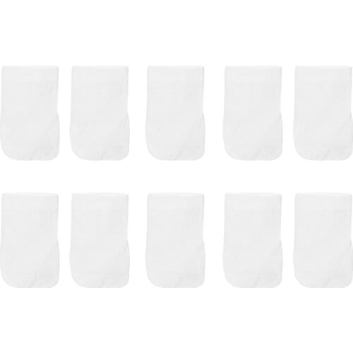 10Pcs 20x12cm Swimming Pool Cotton Filter Bag Sock Replacement Cleaning Tool Accessories Swimming Pool Filter Bag(Cotton)
