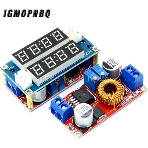 2 in 1 XL4015 5A Adjustable Power CC CV Step-down Charge Module LED Driver Voltmeter Ammeter Constant current constant voltage