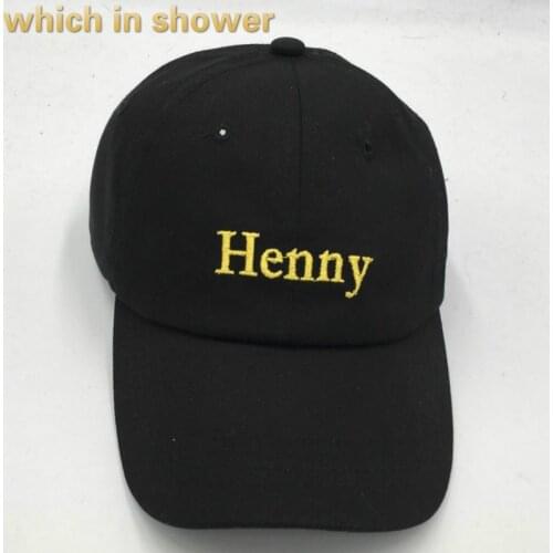 Which in shower men womens cap embroidery Henny dad hat hip hop summer curved women mens baseball cap male female sun bone