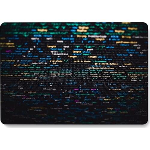 Code Pattern Laptop Case For MacBook Retina Air 11.6 12 13.3 New Pro 15.4 16 inch Cover shell