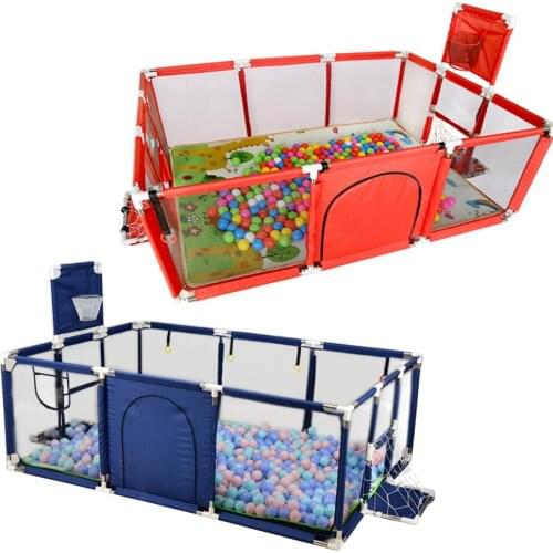 IMBABY Baby Playpen Safety Barrier Childrens Playpens Kids Fence Balloons Pit Pool Balls For Newborn Balls Playground Basketbal