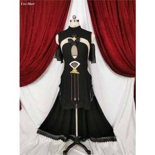 Game Azur Lane Prinz Eugen Cosplay Costume Fashion Balck Formal Dress Activity Party Role Play Clothing Custom-Make Any Size