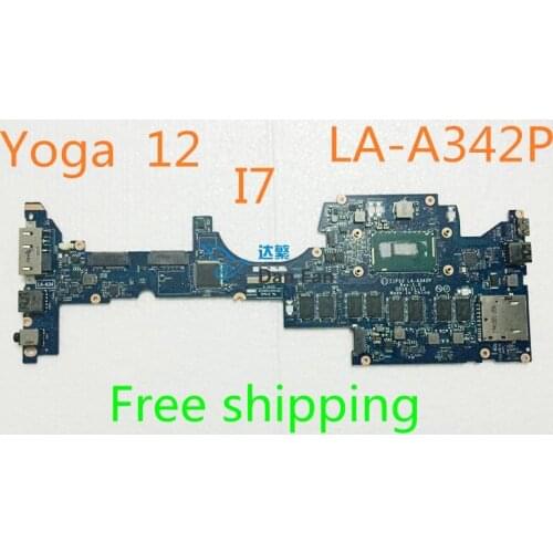 For Lenovo Thinkpad YOGA 12 i7-5600U Laptop Motherboard ZIPS3 LA-A342P Mainboard 100%tested fully work
